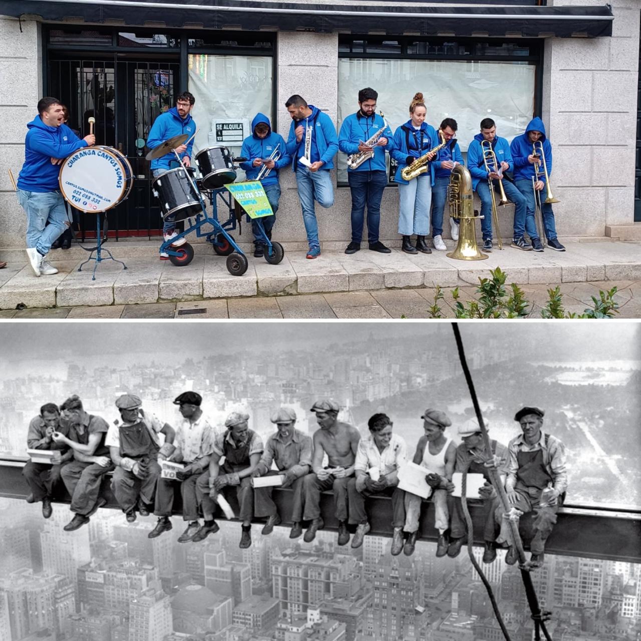 Cantos Somos tocando na rúa